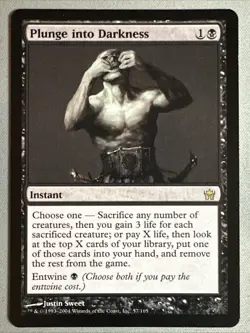 MTG / Plunge into Darkness / 5DN / #57 / Regular / Rare / NM - Image 1