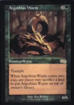 Argothian Wurm - Urza's Saga: #236, Magic: The Gathering Lp R234 - Image 1