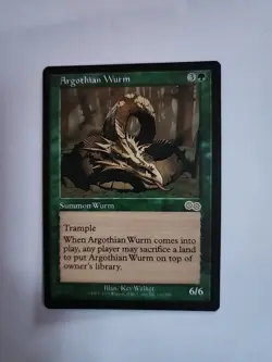 Mtg Argothian Wurm Urza's Saga Regular - Image 1