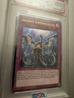SALE Infinite Impermanence PSA 10 OP17-EN002 Ultimate Rare Ulti Yugioh POP 2! - Image 3