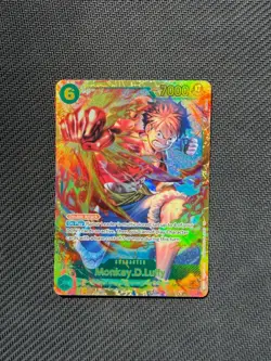 Monkey D. Luffy Secret Rare - Carrying On His Will #OP13-118 SEC One Piece TCG - Image 1