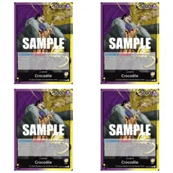 OP04-058 CROCODILE One Piece CCG Card Game Kingdoms of Intrigue 4 pc Playset - Image 1