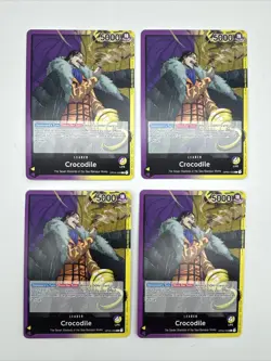 OP04-058 CROCODILE One Piece CCG Card Game Kingdoms of Intrigue 4 pc Playset - Image 2