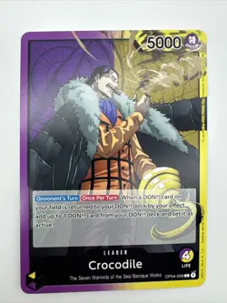 OP04-058 CROCODILE One Piece CCG Card Game Kingdoms of Intrigue 4 pc Playset - Image 3