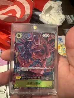 One Piece CCG Nico Robin OP09-107 Character Card 6000 Attack Standard Size - Image 1