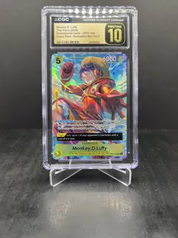 2025 One Piece Vol. 3 Monkey D. Luffy Super Rare Promo CGC Pristine 10 #OP07-109 - Image 1