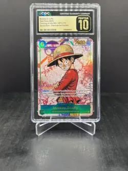 One Piece Carrying His Will Monkey D. Luffy SR Alt Art CGC Pristine 10 #OP13-118 - Image 1