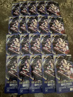 LOT of (20) OP-14 Sleeved Booster Packs Of One Piece TCG The Azure Sea's Seven - Image 1