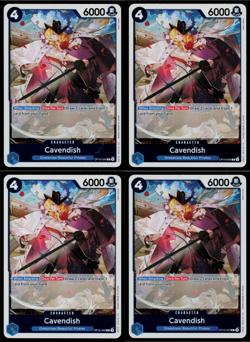 ONE PIECE TCG: Cavendish OP10-045 Rare x4 Royal Blood playset - Image 1
