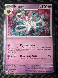 Sylveon - 172 (Cosmos Holo) Scarlet & Violet Black Star Promo Card Holo - Image 1