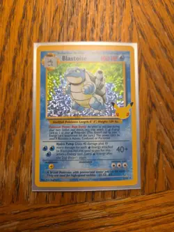 Pokemon TCG Blastoise Celebrations Holo Rare Card 2/102 NM Condition - Image 1