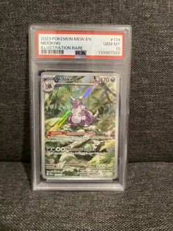 Pokemon TCG Nidoking Scarlet & Violet 151 Illustration Rare Card 174/165 PSA 10 - Image 1