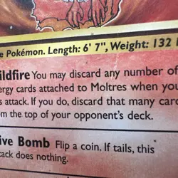 Moltres Non Holo 27/62 Fossil Pokemon Card HP - Image 3