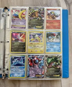 Vintage Pokemon Collection Binder Mid Era NM-MP OVER 380 Cards Prime Holos EX - Image 1
