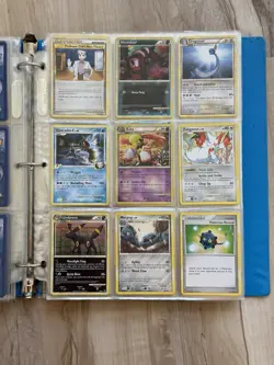 Vintage Pokemon Collection Binder Mid Era NM-MP OVER 380 Cards Prime Holos EX - Image 2