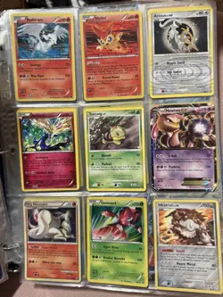 Vintage Pokemon Collection Binder Mid Era NM-MP OVER 380 Cards Prime Holos EX - Image 3