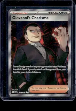 Pokemon Card Giovanni's Charisma 197/165 Ultra Rare Scarlet & Violet 151 - Image 1