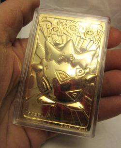 VTG Togepi Pokemon Gotta Catch em' All, 23k Gold Plated Trading Card in Box - Image 3