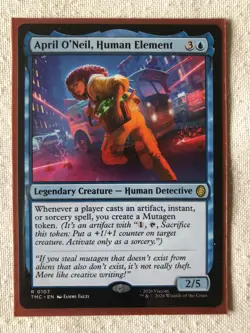 TMNT MTG April O’Neil, Human Element [TMC] #107 - Image 1