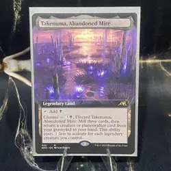 Takenuma, Abandoned Mire - Extended Art - Kamigawa - Neon Dynasty - LP MTG 505 - Image 2