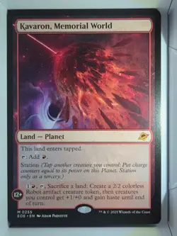 Kavaron, Memorial World - M255 - MTG - Edge of Eternities (EOE) - Image 1