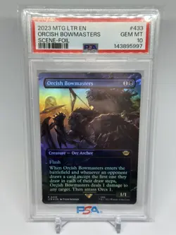 Orcish Bowmasters SCENE LTR #433 PSA 10 GEM MINT (MTG Lord of the Rings 2023) - Image 1