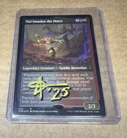 Vial Smasher Signed Sketched Foil Etched Artist Proof MTG RARE - Image 1
