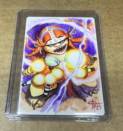 Vial Smasher Signed Sketched Foil Etched Artist Proof MTG RARE - Image 2