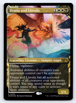 Drana and Linvala FOIL Showcase - March of the Machine - MTG - Image 1
