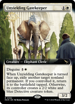 Unyielding Gatekeeper (Extended Art) [Murders at Karlov Manor] Magic MTG - Image 1