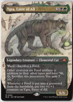 Ygra, Eater of All (Borderless) (294) - Normal - Bloomburrow (BLB) - NM - Image 1