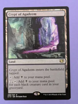MTG Magic The Gathering: Commander 2014: Crypt of Agadeem #288/337 Rare - NM - Image 1