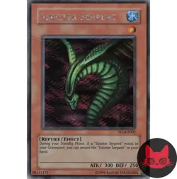 Yugioh Sinister Serpent WC4-E002 Prismatic Secret Rare MP - Image 1