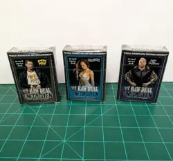 3 RAW DEAL Sealed 61 Card Decks UNFORGIVEN WWE WWF CCG Roddy Piper Christy - Image 1