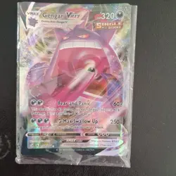 Pokemon Gengar VMAX 157/264 Fusion Strike Ultra Rare Holo Full Art Card - Image 1