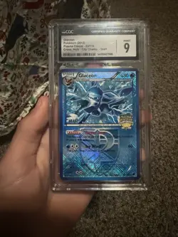 RARE Glaceon Plasma Freeze City Champ Staff CGC 9 Promo Cross Holo Pokemon Card - Image 3