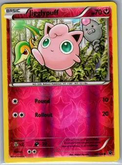 Jigglypuff 65/124 Reverse Holo XY - Fates Collide - Pokemon Card - NM - Image 1