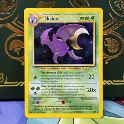 German Crobat - Iksbat 4/64 DOUBLE HOLO Neo Revelation Pokemon Card MP - Image 1
