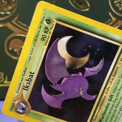 German Crobat - Iksbat 4/64 DOUBLE HOLO Neo Revelation Pokemon Card MP - Image 3