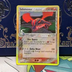 Pokemon TCG Salamence EX Delta Species Holo Rare Card 14/113 LP - Image 1