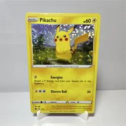 Pokemon Pikachu McDonald's 2022 Promo Holo 7/15 Basic 60 HP English Card - Image 1