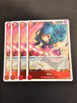 4x OP07-002 Ain Playset - One Piece Card Game - English M/NM - Image 1