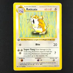 Raticate 40/102 - Base Set Shadowless 1st Edition - Pokemon Card - Image 1