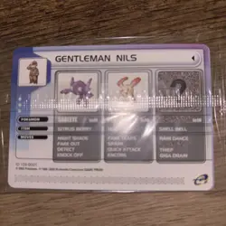 Gentleman Nils Pokemon 2003 Promo NEW SEALED CARD - Image 3
