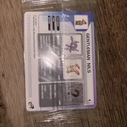 Gentleman Nils Pokemon 2003 Promo NEW SEALED CARD - Image 4