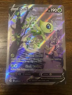 Pokemon TCG Celebi v Alternate Full Art Holo Card 245/264 Swsh08: Fusion Strike - Image 1