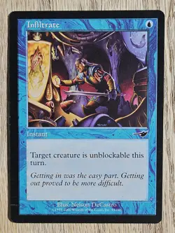 MTG - (x2) Infiltrate, Nemesis. One is mint and one is very lightly played. - Image 2