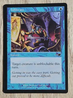 MTG - (x2) Infiltrate, Nemesis. One is mint and one is very lightly played. - Image 4