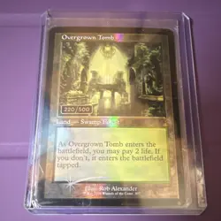 Magic: The Gathering Overgrown Tomb Land Ravnica Remastered 407 Serial Numbered - Image 1