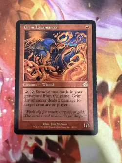 Magic: The Gathering Grim Lavamancer Torment Rare Red Creature Jim Nelson LP/MP - Image 1